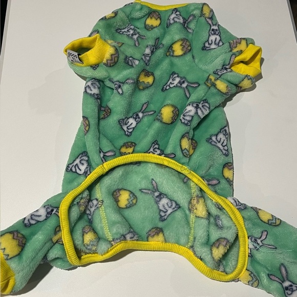 Life Is Good Green and Yellow Fleece Onesie - Picture 3 of 6